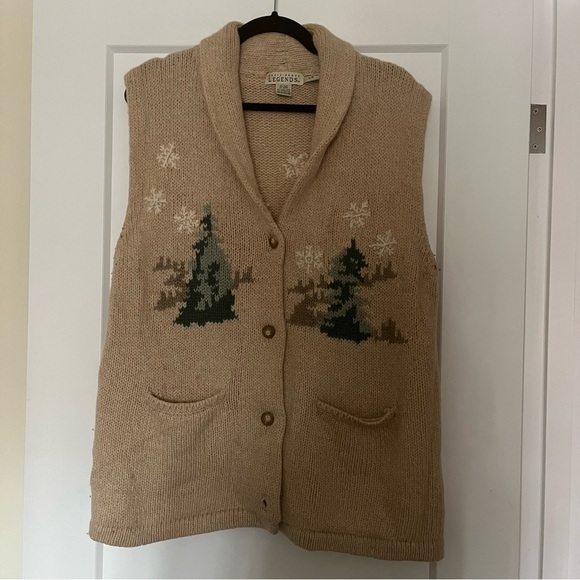 Eddie Bauer Sweaters - Vintage Eddie Bauer Collectible Handknit 💯 Wool Vest